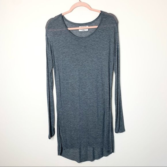 One Teaspoon Soho Wool Blend Long Sleeves Dress Grey Marle Size XXS - Picture 4 of 10